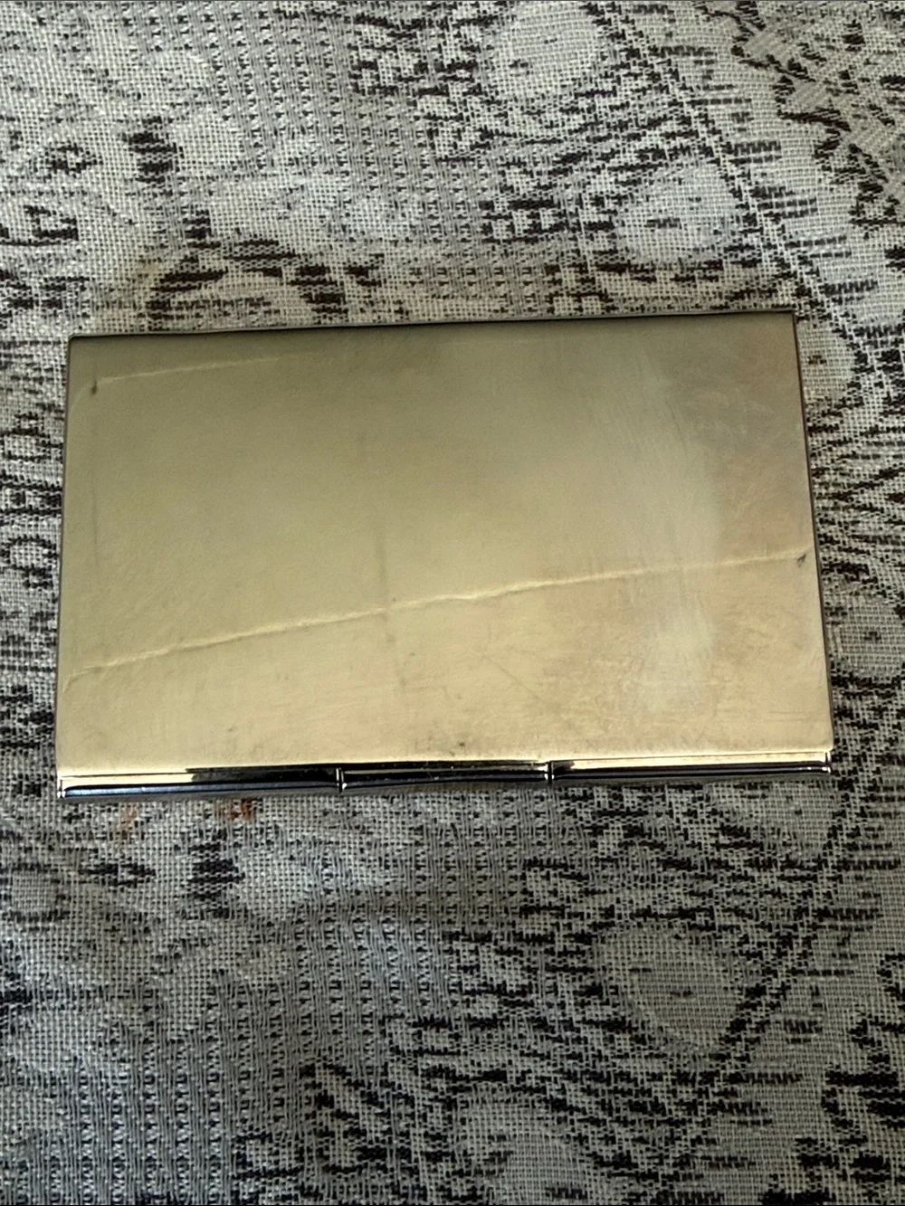 Slim Silver Metal Card Case